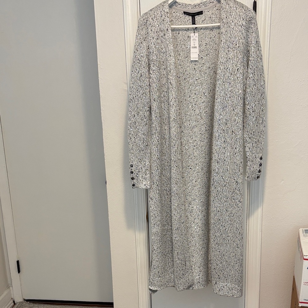 Elegant Gray Women's Duster